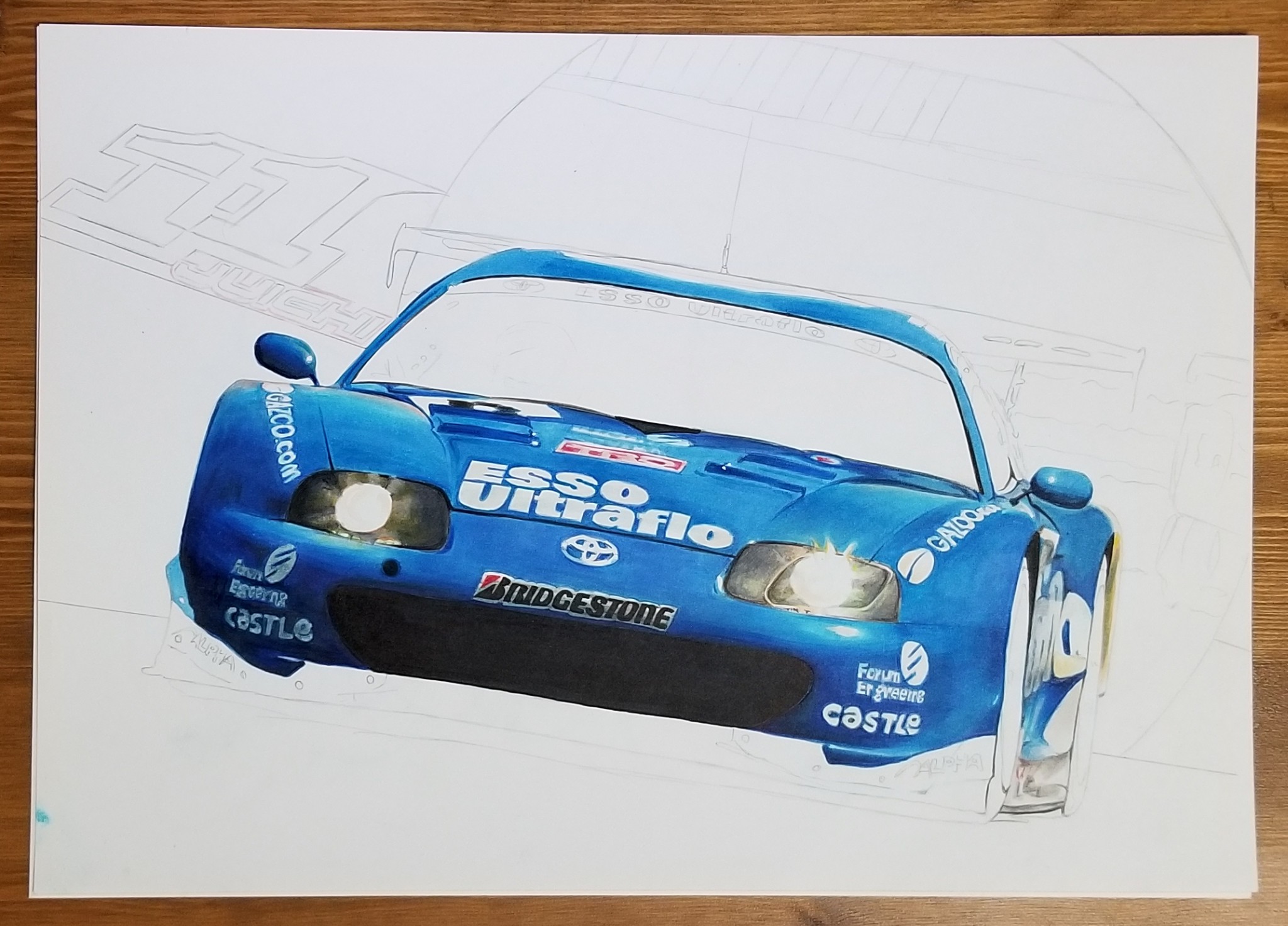 卸し売り購入 スープラ 2002ESSO Ultraflo 全日本GT選手権 Supra レプリカステッカー 2005 アクセサリー